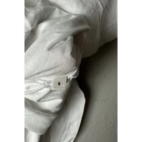 Alexander McQueen Womens SMALL White T Shirt Embroidered Swallow Bird - Picture 5 of 5